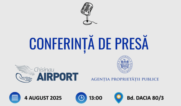 APP | Conferință de presă la Aeroportul Internațional „Eugen Doga” – Chișinău