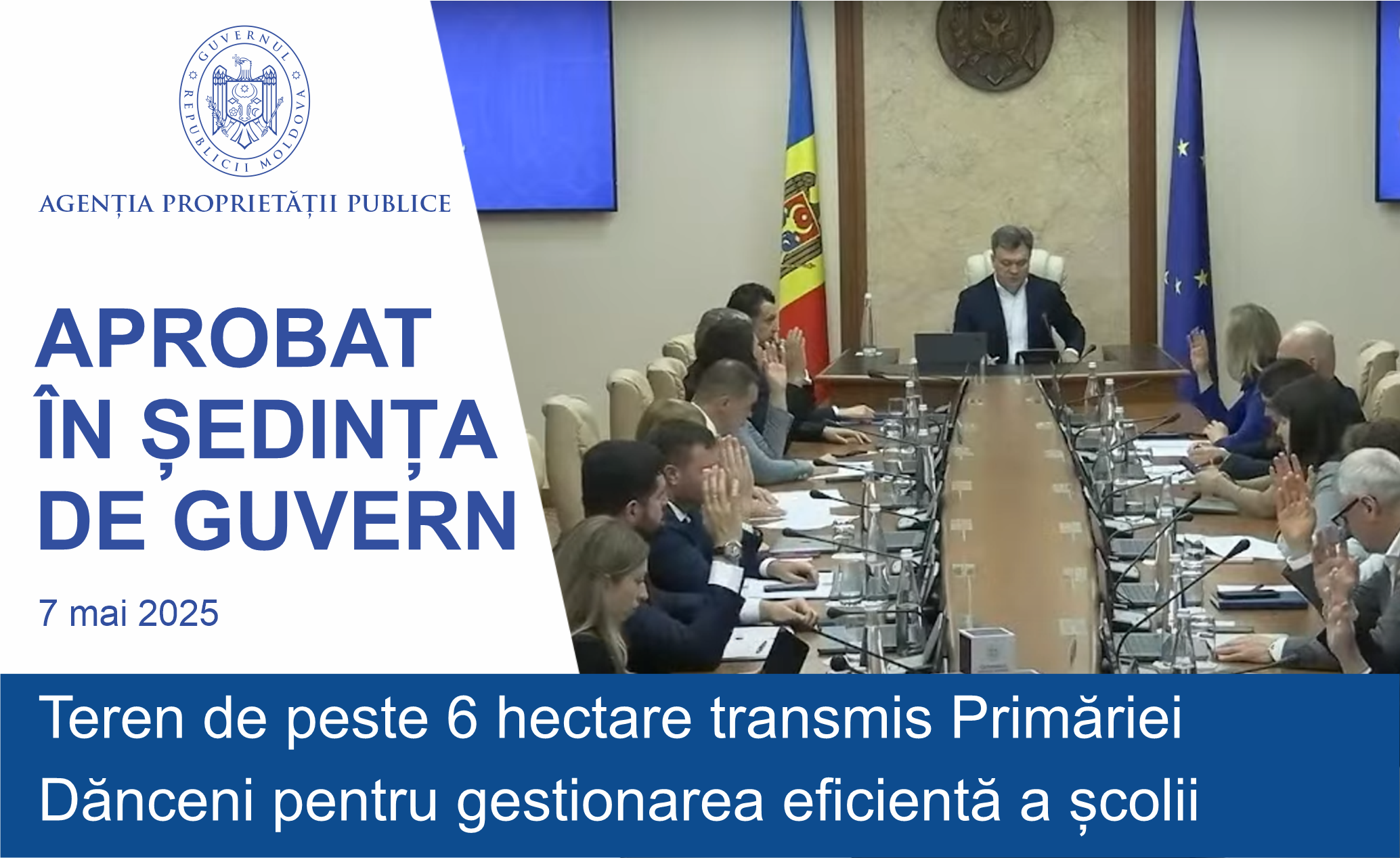 Teren de peste 6 hectare transmis Primăriei Dănceni pentru gestionarea eficientă a școlii