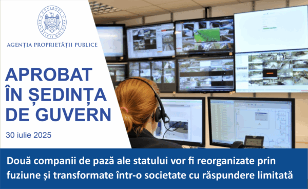 APP | APP anunță reorganizarea prin fuziune a două companii de pază ale statului și transformarea lor într-o societate cu răspundere limitată