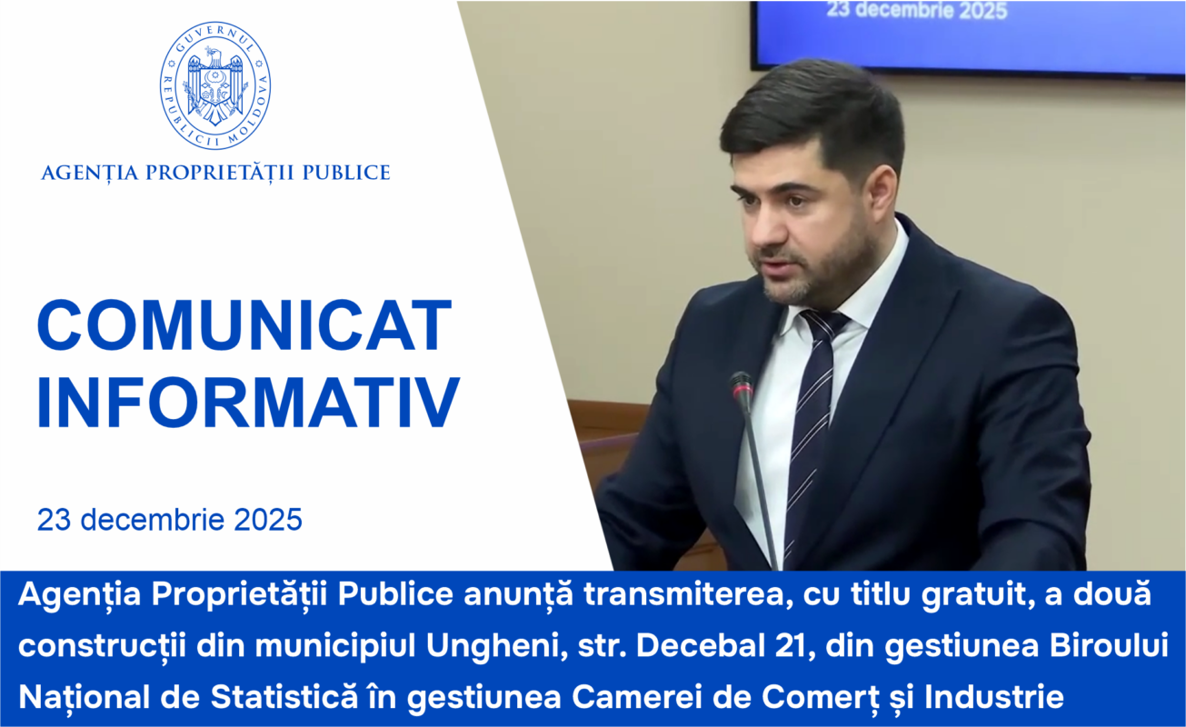 APP asigură valorificarea unui imobil public în sprijinul mediului de afaceri local la Ungheni